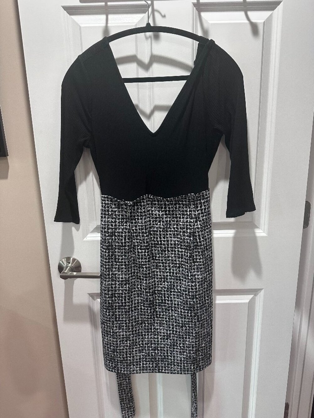 Express Black and White Dress M